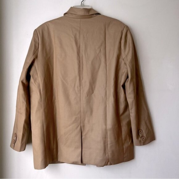 Princess Polly Lioness Welcome to the Jungle Tan Oversized Blazer L - Picture 14 of 14